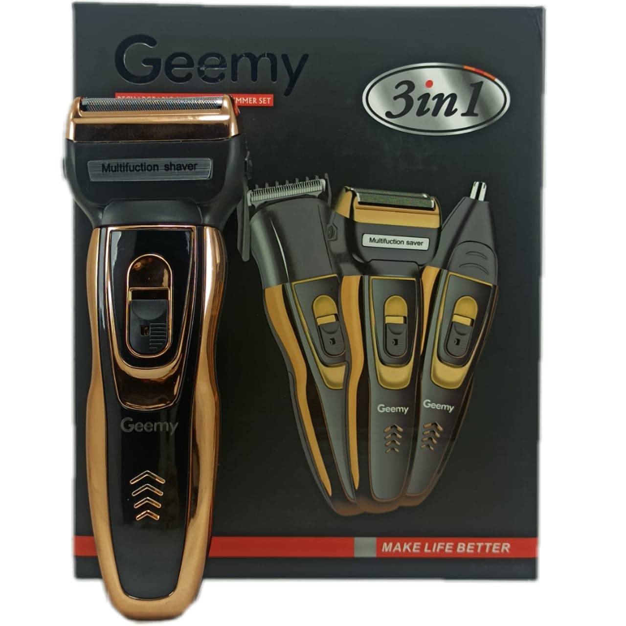 DMSINDIA Gm595 Body Groomer For Men &Women (Gold, Black)